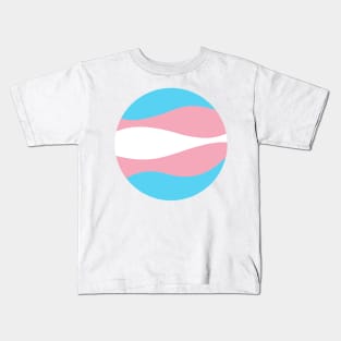 Trans Waves Circle Kids T-Shirt